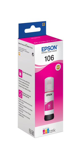 Epson 106 EcoTank Magenta ink bottle Epson 106 EcoTank Magenta ink bottle